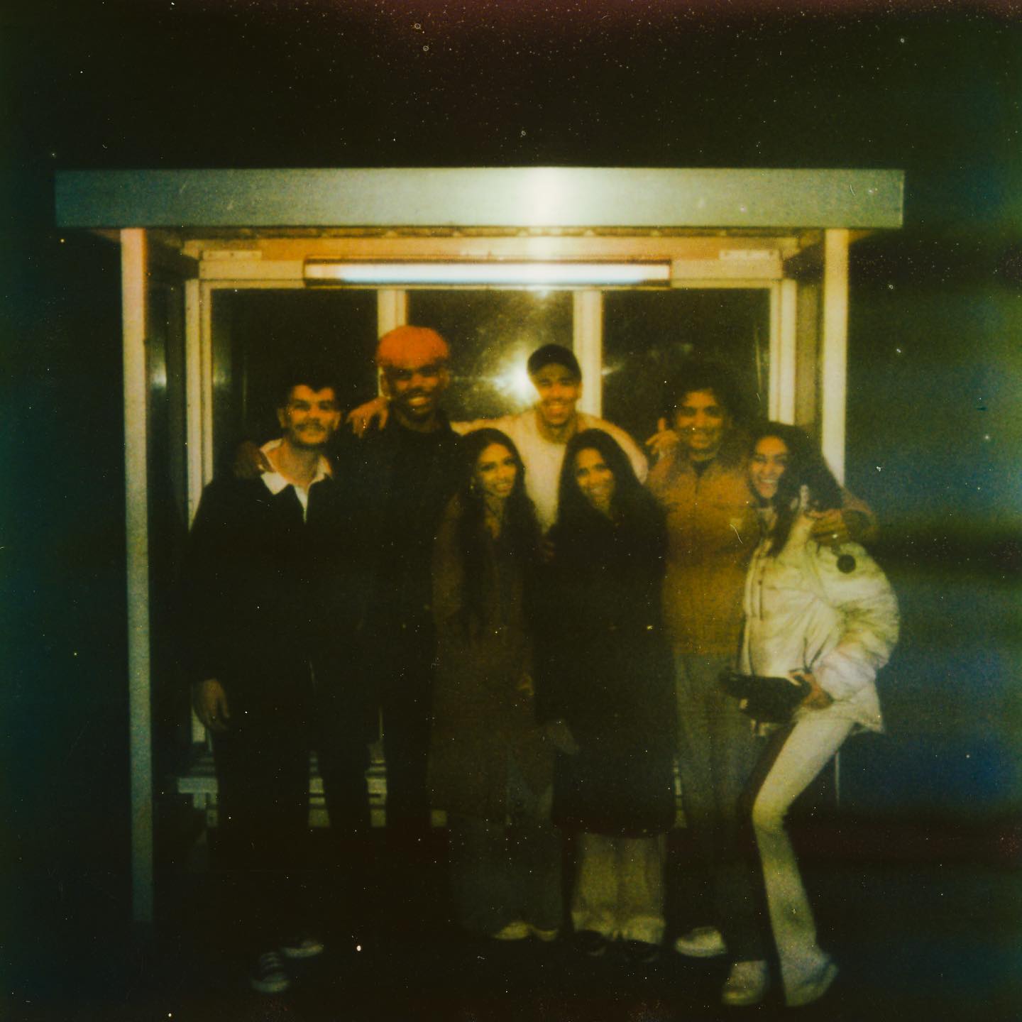 Photo shared by SALEKA on May 22, 2023 tagging @saleeena, @robirawks, @mrpinedohead, @adrianobettinelli, @bhavna_shyamalan, and @mnight. May be an image of 6 people and polaroid.